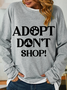 Lilicloth X Manikvskhan Adopt Dont Shop Womens Sweatshirt