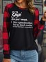 Women’s Gigi Like A Grandmother But So Much Cooler Casual Crew Neck Top
