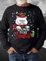 Men’s Damn You Santa Merry Christmas Cat Crew Neck Casual Regular Fit Christmas Sweatshirt
