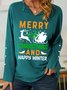 Lilicloth X Jessanjony Merry Christmas And Happy Winter Womens Shawl Collar Sweatshirt