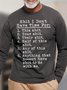 Men's I Don't Have Time Funny Graphics Print Text Letters Casual Cotton Crew Neck Top