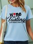 Wine Lovers Shirt Wine Tasting Is My Favorite Sport Womens T-Shirt