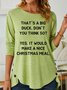 Lilicloth X Lisa Funny Christmas Shirt Womens Long Sleeve T-Shirt