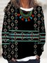 Lilicloth x Iqs Womens Jewelry Print Ethnic Sweatshirt