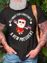 Men’s All I Want For Christmas A New President Fit Casual Crew Neck T-Shirt