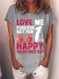 Lilicloth X Jessanjony Love Me Forever Not For 1 Day Happy Valentines Day Womens T-Shirt