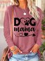 Lilicloth X Manikvskhan Dog Lovers Shirt Dog Mama Womens Long Sleeve T-Shirt