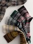 Retro Ethnic Pattern Striped Wool Socks Set