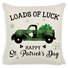 18*18 St Patricks Day Pillow Covers Decorations For Home Shamrock Lucky Charm St Patricks Decorative Throw Pillows Farmhouse