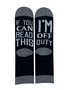 If You Can Read This I'm Off Duty Monogram Socks Fun Funny Everyday Accessories