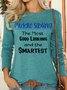 Lilicloth X Paula Funny Gift For Sister Middle Sibling Womens Long Sleeve T-Shirt