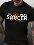 Men's Eat Sleep Play Soccer Repeat World Cup 2023 Funny Graphic Print Casual Cotton T-Shirt