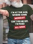 Lilicloth X Hynek Rajtr I'm At The Age Where Some Monday Cant Piss Me Off Mens T-Shirt