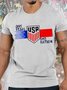 Men's Soccer One Team One Nation USA World Cup 2023 Funny Graphic Print Casual Text Letters Cotton T-Shirt