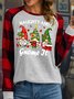 Women’s Naughty And I Gnome It Merry Christmas Loose Casual Christmas Top