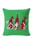 18*18 Christmas Gnome Backrest Cushion Pillow Covers Decorations For Home