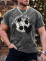 Men’s My Heart Is On That Field Soccer Regular Fit Casual Crew Neck Text Letters T-Shirt
