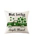 18*18 St.Patrick's Day Backrest Cushion Pillow Covers Decorations For Home