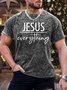 Men’s Jesus Everything Crew Neck Regular Fit Text Letters Casual T-Shirt