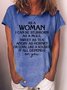 Womens Funny Letters T-Shirt