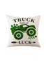 18*18 St.Patrick's Day Backrest Cushion Pillow Covers Decorations For Home