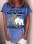 Women's The Love Between Grandma and Grandkids Casual T-Shirt