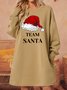 Lilicloth X Jennifer Team Santa Womens Sweatshirt Dress