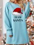 Lilicloth X Jennifer Team Santa Womens Sweatshirt Dress