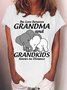 Women's The Love Between Grandma and Grandkids Casual T-Shirt