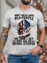 Men’s Don’t Mess With Old People We Didn’t Get This Age By Being Stupid Casual Cotton T-Shirt