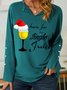 Lilicloth X Nasir Here For The Jingle Juice Womens Shawl Collar Sweatshirt