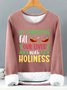 Lilicloth X Jessanjony Let Christmas Fill Our Lives With Holiness Womens Warmth Fleece Sweatshirt