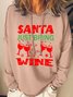 Lilicloth X Jessanjony Santa Just Bring Wine Womens Hoodie