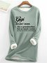 Women's Gigi Like A Grandmother But So Much Cooler Text Letters Loose Simple Sweatshirt