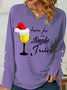 Lilicloth X Nasir Here For The Jingle Juice Womens Shawl Collar Sweatshirt