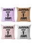 20*20 Set of 4 Abdullah Summer Backrest Cushion Pillow Covers, Decorations For Home