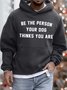 Men’s Remember When I Asked Your Opinion Yeah Me Neither Hoodie Text Letters Casual Sweatshirt