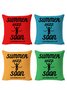 20*20 Set of 4 Abdullah Summer Backrest Cushion Pillow Covers, Decorations For Home