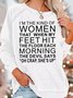 Women's Funny Cute She's up  Saying Casual Crew Neck Sweatshirt