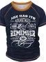 Men's Age has its advantages too bad I can't remember what they are Regular Fit Raglan Sleeve Text Letters T-Shirt