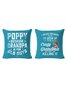 20*20 Funny Letters Grandma Poppy Because Grandpa Is For Old Guys Funny Backrest Cushion Pillow Covers Decorations For Home