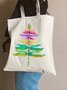 Different Colors of Dragonfly Animal Graphic Casual Shopping Tote Bag