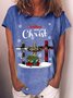 Women's Christmas Begin With Christ Casual T-Shirt