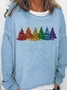 Women's Christmas Tree Casual Sweatshirt