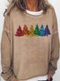 Women's Christmas Tree Casual Sweatshirt