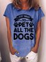 Lilicloth X Manikvskhan I Just Want To Pet All The Dogs Womens T-Shirt