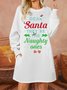 Lilicloth X Hynek Rajtr Dear Santa They‘re The Naughty Ones Womens Sweatshirt Dress