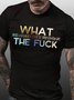 Men's And I Cannot Stress This Enough Funny Graphic Print Cotton Text Letters Crew Neck Casual T-Shirt