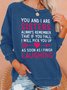 Lilicloth X Abu You And I Are Sisters Womens Sweatshirt