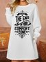 Lilicloth X Cadzart Life Begins At The End Of Your Comfort Zone Womens Sweatshirt Dress